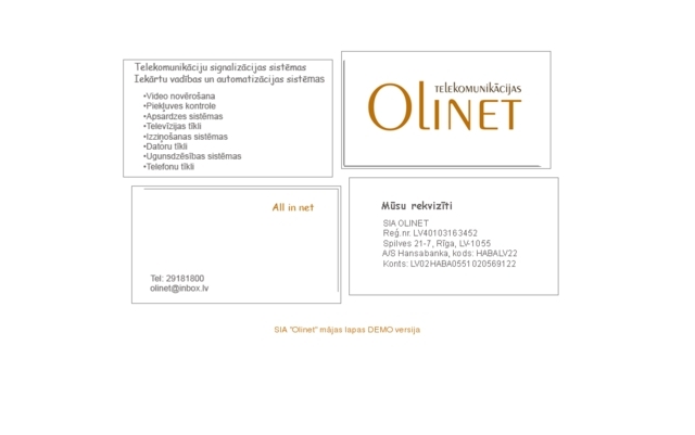 Olinet, SIA